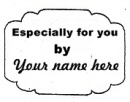 cartouche especially for you